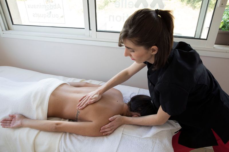 Réalisation Modelage - Massage du dos 